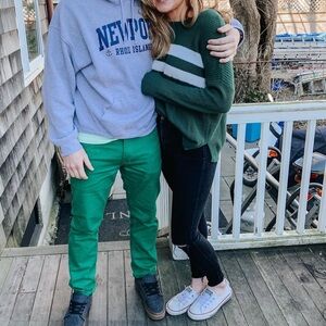 Hollister forest green sweater in size medium